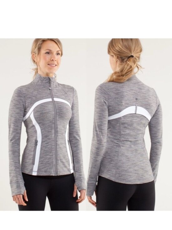 lululemon athletica Jackets & Blazers - Lululemon | "Wee Are From Space Coal Fossil / White" Define Jacket | Size 12